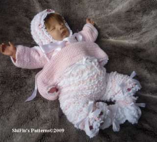 BABY GIRL CROCHET PATTERN REBORN CROCHET PATTERNS #125  