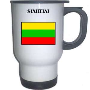  Lithuania   SIAULIAI White Stainless Steel Mug 