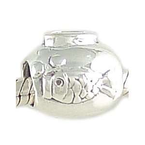  Authentic Biagi Sterling Silver Fish Bowl Charm Compatible 