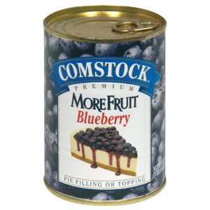Comstock Morefruit Pie Topping Blueberry 21 Oz 6 Packs  
