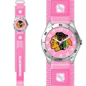 NHL Chicago Blackhawks Pink Girls Watch 