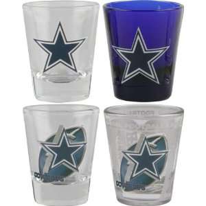 Dallas Cowboys 3D Logo Shot Glass Set 