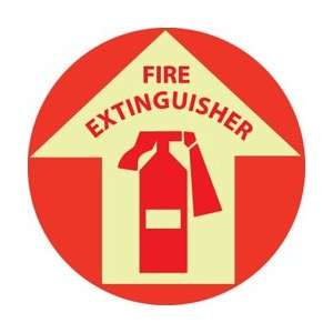  GWFS10   Floor Sign, Glow Walk On, Fire Extinguisher, 17 