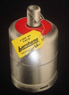 1965 Vintage Burma Shell Burshane Home LPG Gas Cylinder Shaped 