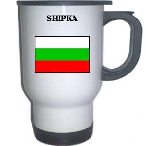  Bulgaria   SHIPKA White Stainless Steel Mug Everything 