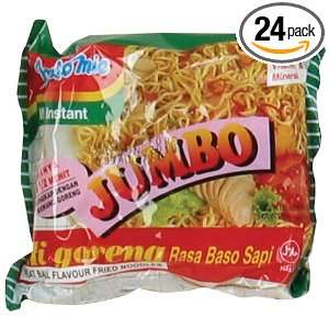 Indomie Jumbo Instant Fried Noodles, Meatball Flavor, 4.2 Ounce (Pack 