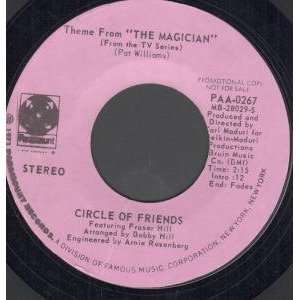   INCH (7 VINYL 45) US PARAMOUNT 1973 CIRCLE OF FRIENDS Music