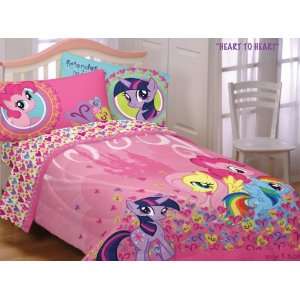   My Little Pony Heart Twin Comforter Sheets Bedding Set