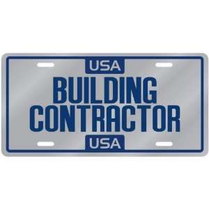 New  Usa Building Contractor  License Plate Occupations  