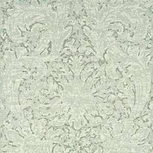  Faded Damask   Aqua Indoor Wallcovering