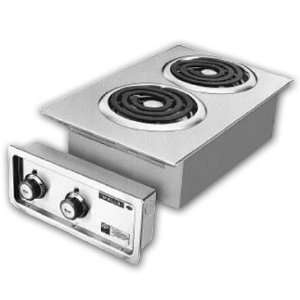  Built In Hot Plate, 2 Burners, Spiral Elements, Electric 