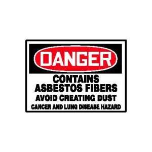  DANGER Labels CONTAINS ASBESTOS FIBERS AVOID CREATING DUST 
