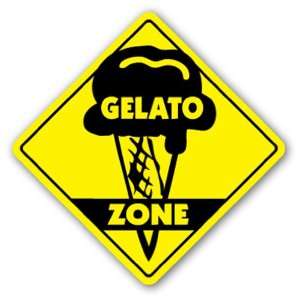  GELATO ZONE Sign xing gift novelty creamy ice cream yogurt italian 