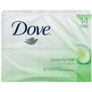  Dove Cool Moisture Beauty Bar, 14 Count Beauty