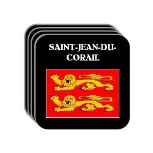   SAINT JEAN DU CORAIL Set of 4 Mini Mousepad Coasters 
