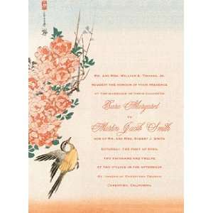  Custom Printed Card   Roses and Bird Health & Personal 