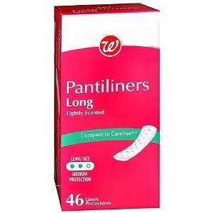  Lightly Scented Medium Protection Long Pantiliners, 46 ea