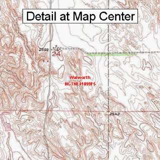  USGS Topographic Quadrangle Map   Walworth, Nebraska 