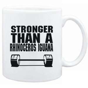  Mug White Stronger than a Rhinoceros Iguana  Animals 