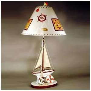 Judith Edwards Designs 1489PB Sailboat Lamp with Paul Brent Nautical 