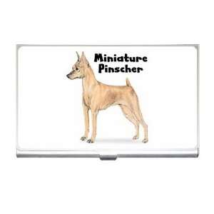    Miniature Pinscher Business Card Holder Case