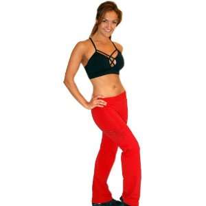  Equilibrium Active Wear Red Rhinestone Womans Pants (Size 