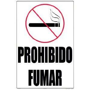  No Smoking Spanish Sign 7801Wa1218S