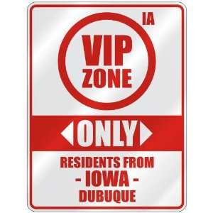   RESIDENTS FROM DUBUQUE  PARKING SIGN USA CITY IOWA