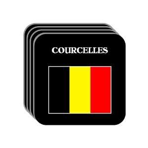  Belgium   COURCELLES Set of 4 Mini Mousepad Coasters 