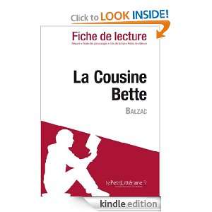 La Cousine Bette de Balzac (Fiche de lecture) (French Edition 