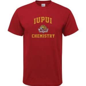   IUPUI Jaguars Cardinal Red Chemistry Arch T Shirt