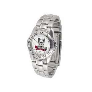 South Dakota Coyotes Ladies Sport Watch with Stainless Steel Band