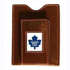  Toronto Maple Leafs Brown Leather Money Clip with 