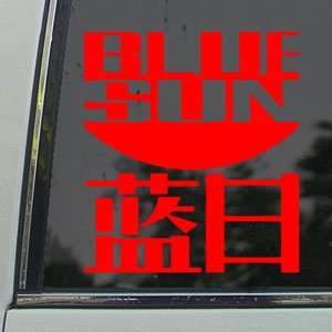  BLUE SUN Serenity Firefly Logo Red Decal Window Red 