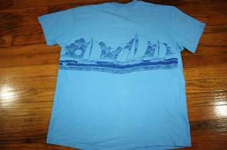 XL * vtg 80s 1983 SEATTLE WASHINGTON sailboat shirt  