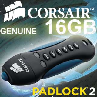 CORSAIR 16GB Flash Padlock 2 Secure AES USB Thumb Drive  