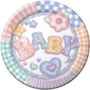  Baby Shower Paper Plates 10.25 Babys Quilt 8 per Pack 
