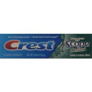 Crest Toothpaste .85 oz. Xtra White + Scope Outlast (Pack of 36)