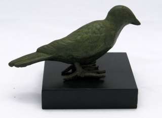 Ilana Goor Bronze SCULPTURE bird straight tail SIGNed  