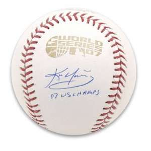 Kevin Youkilis Autographed Baseball  Details World Series Baseball 