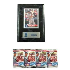 MLB Card Plaques   Boston Red Sox Kevin Youkilis with FREE 4 Packs of 