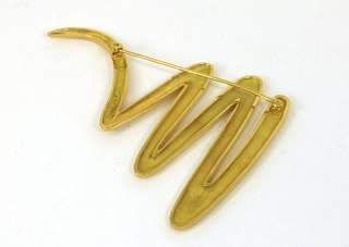 TIFFANY & CO. PALOMA PICASSO 18K LARGE SCRIBBLE BROOCH  