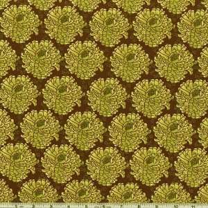  45 Wide Zazu Petals Lime Fabric By The Yard tina_givens 