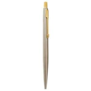  Parker Classic Stainless Steel Gold Trim Ballpoint Pen 