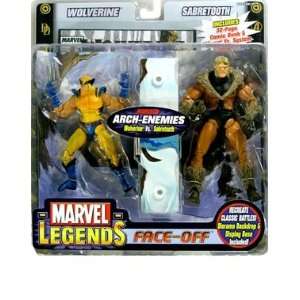  Marvel Legends Face Off Series 2  Sabretooth vs. Wolverine Action 