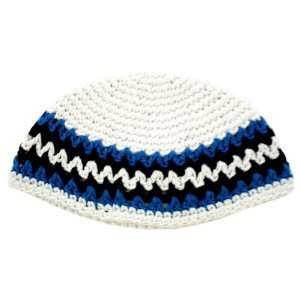   cm freak style knitted kippah with thick crocheting 