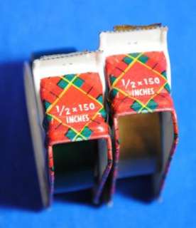 Vintage Christmas Scotch Gift Tape Tin Dispenser  