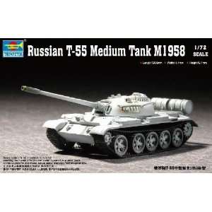  TRUMPETER SCALE MODELS   1/72 Russian T55 M1958 Medium 