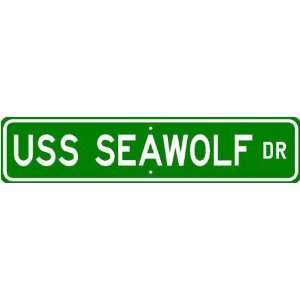  USS SEAWOLF SSN 21 Street Sign   Navy