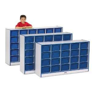 30 Tray Mobile Cubbie Without Trays   Green   School & Play Furniture